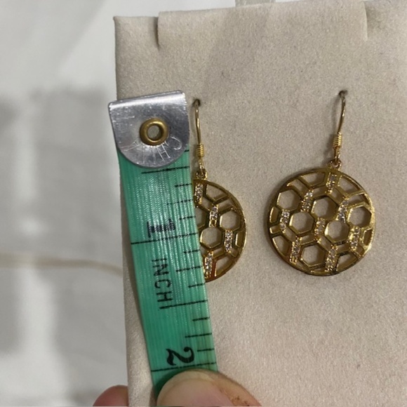 OPULUX Gold Over Sterling Silver Necklace & Earrings Set in the Box - Picture 5 of 7